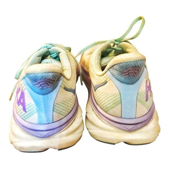 Hoka One Clifton Blue Lace Up Athletic Shoes Size 9 - Picture 3 of 5